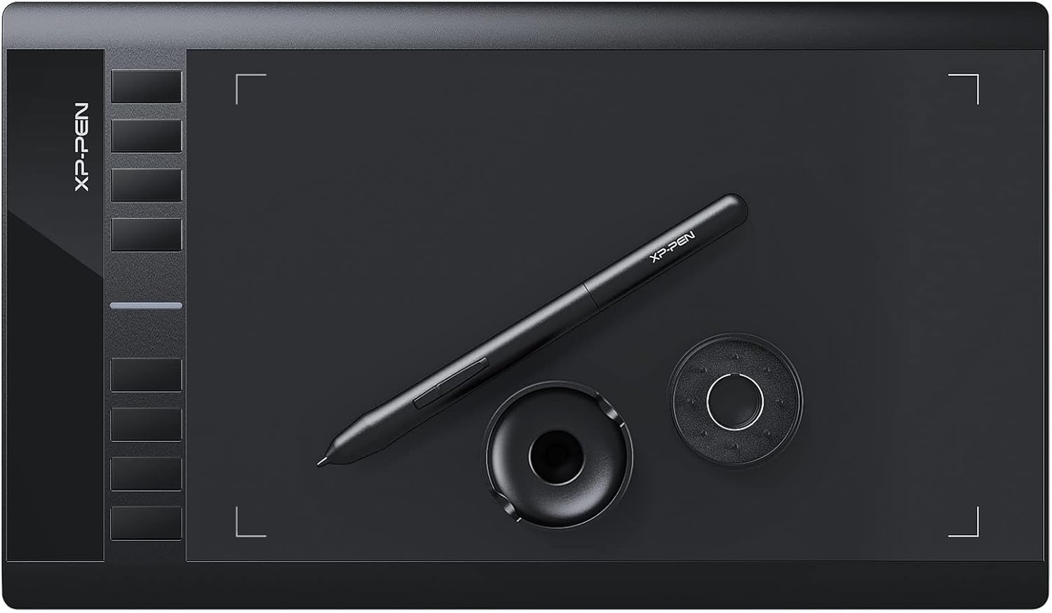 8192 Levels Battery-Free Stylus Drawing Tablet with 8 Hot Keys M48913