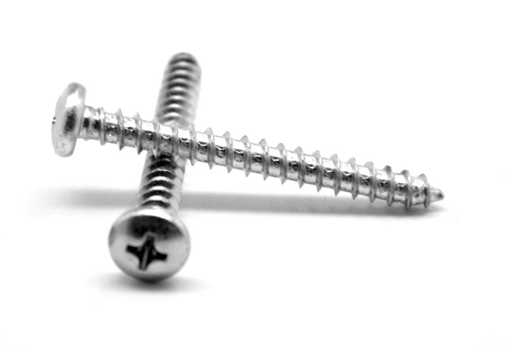 #4-24 x 5/8 Sheet Metal Screw Phillips Pan Head Type AB Stainless Steel 18-8 X636625