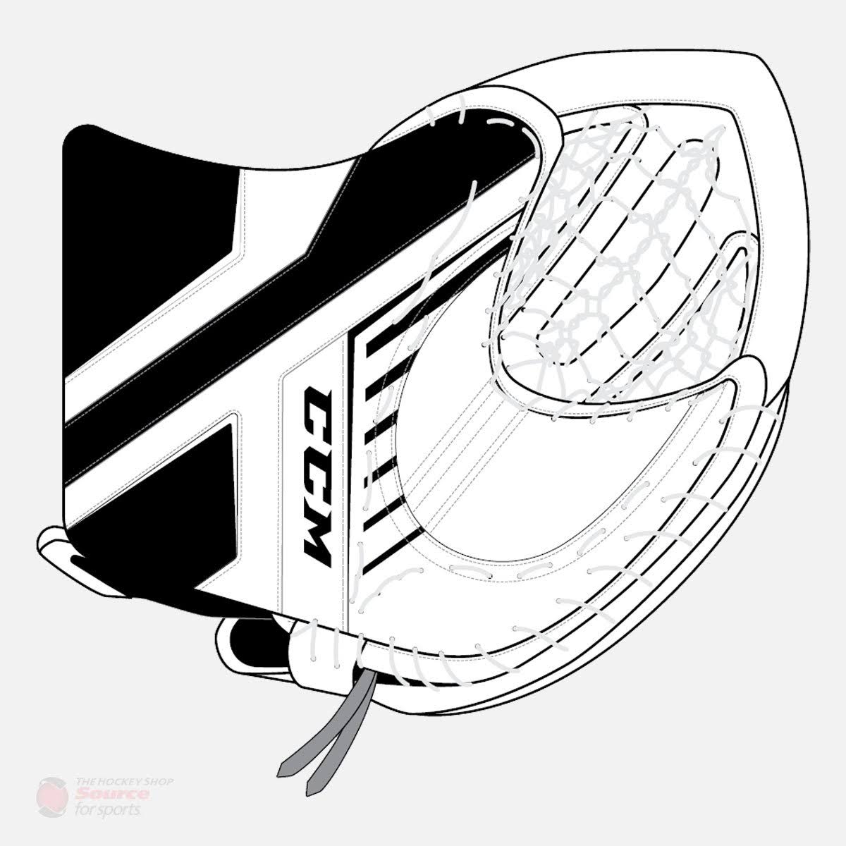 White/Black Junior Goalie Glove N263
