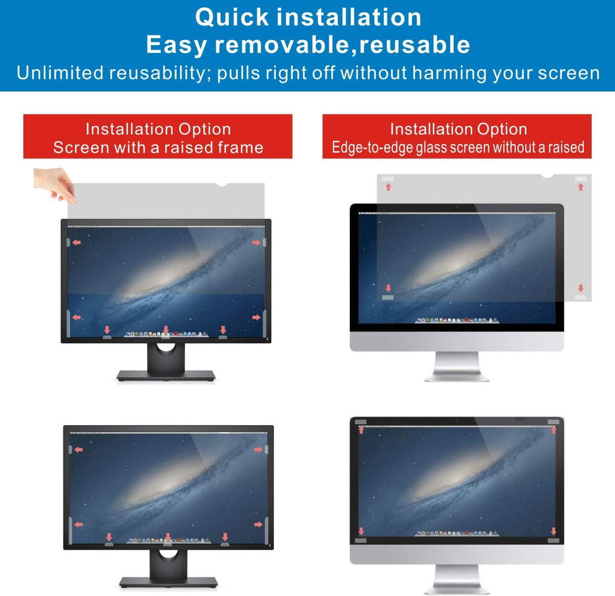 19.5-Inch Widescreen Privacy Screen Filter Pack of 2 A950103