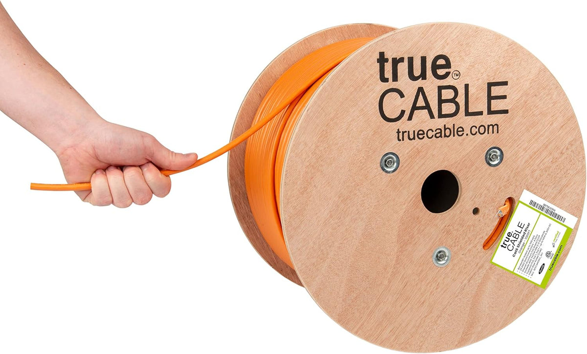 1000ft Red 23AWG Solid Bare Copper Bulk Ethernet Cable G1448