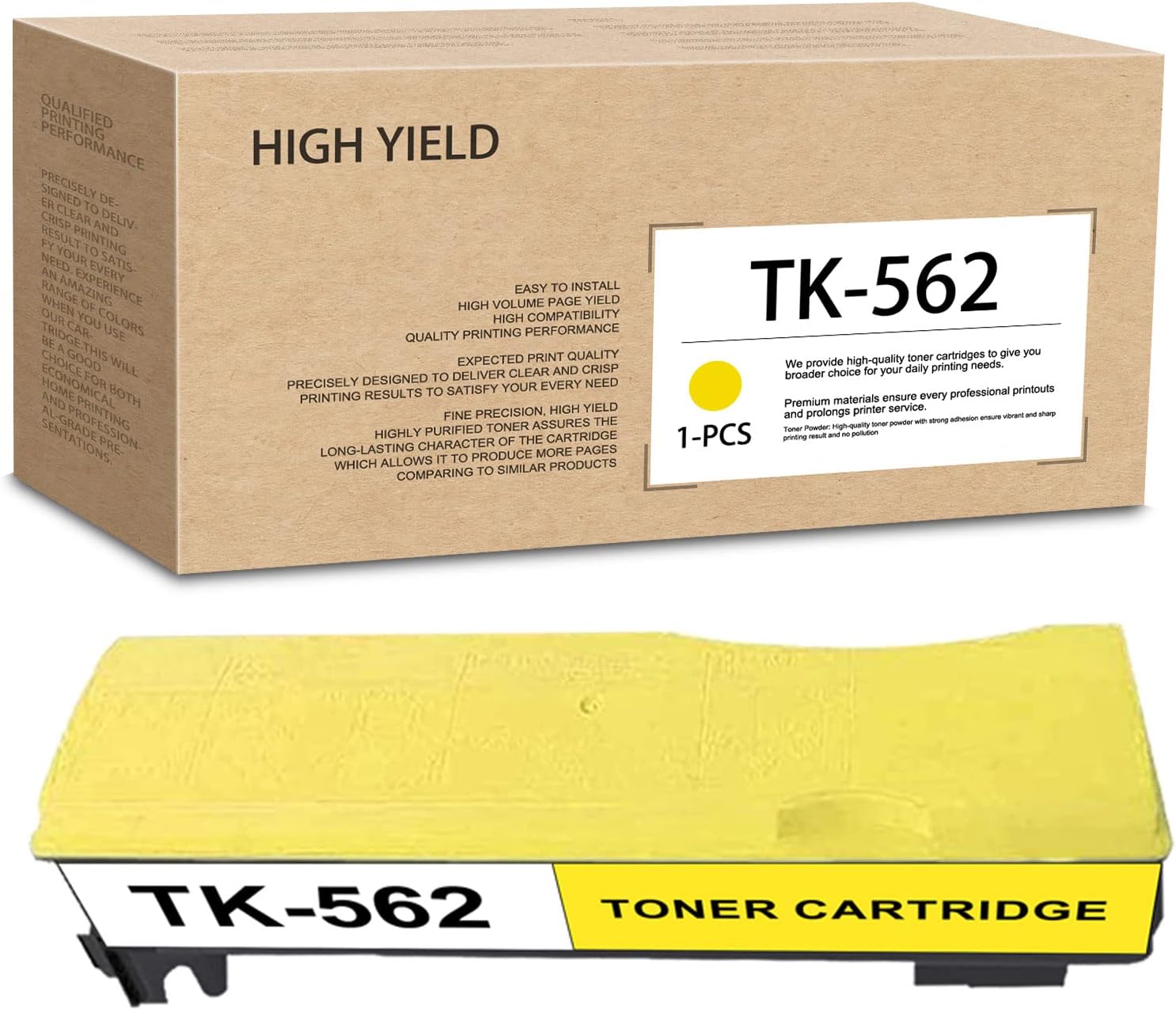 1 Pack Yellow High-Yield Toner Cartridge for Kyocera Printers B200211