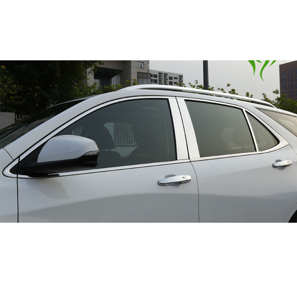 6pcs Chrome Stainless Steel Pillar Post Trims R56352