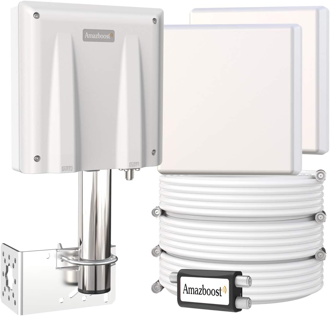 Cell Phone Signal Booster for Home Office, Max Up to 8,000 sq ft, All U.S. Carriers, 5G, FCC Approved R206