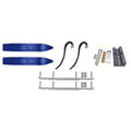 Blue Hell Hound 7 1/4 inch Snowmobile Skis with 9 inch Shaper Bars Complete Kit Z16963