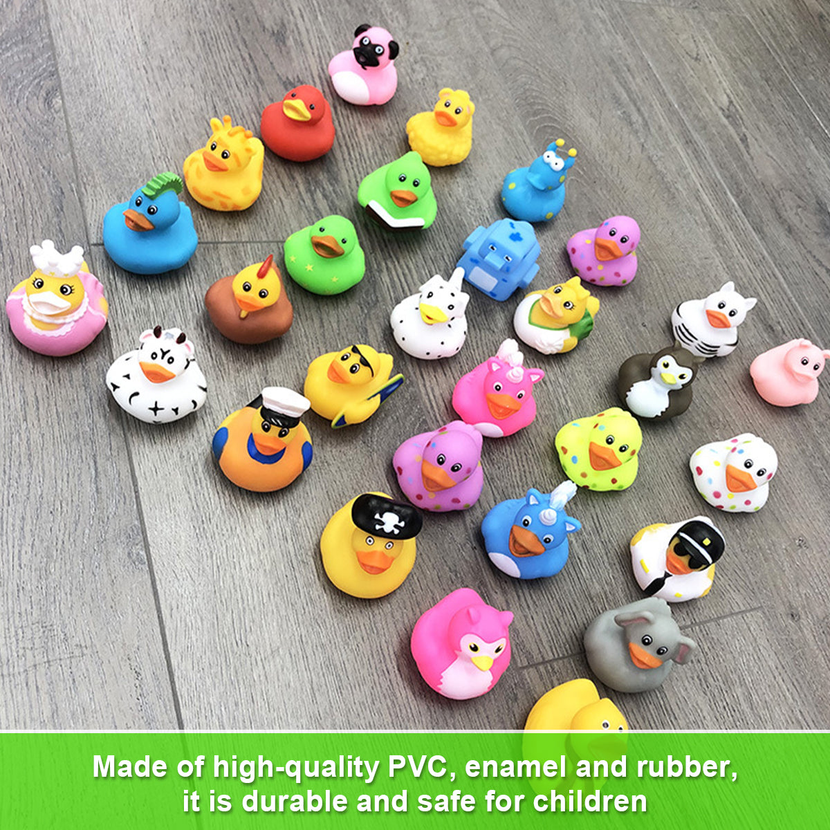 50 Pcs Assorted Rubber Duck Bath Toys I894