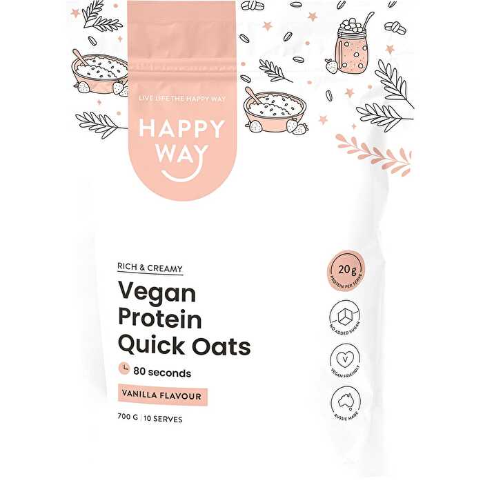 Vegan Protein Quick Oats Vanilla 700g G5102