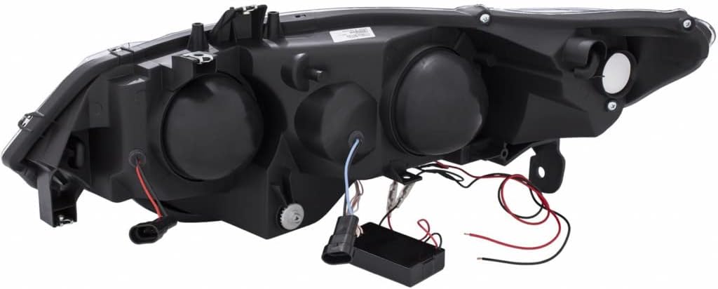Projector Headlights with Halo Black CCFL D163244