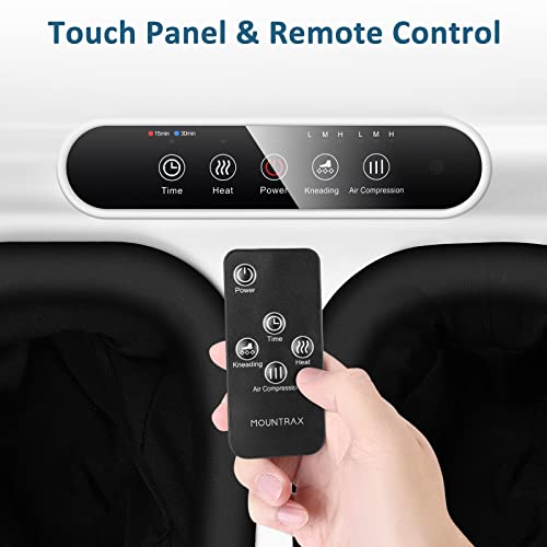 Black Shiatsu Foot Massager with Heat and Remote Control Q8235