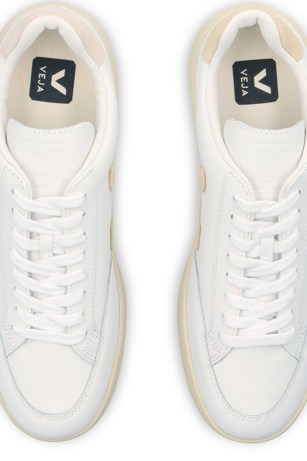 White Sable Leather Sneakers O26990