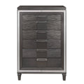 Metallic Grey 5-Drawer Chest Q889