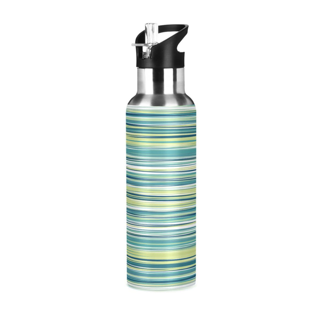 Green Stainless Steel Water Bottle with Straw Lid 20 OZ N758573