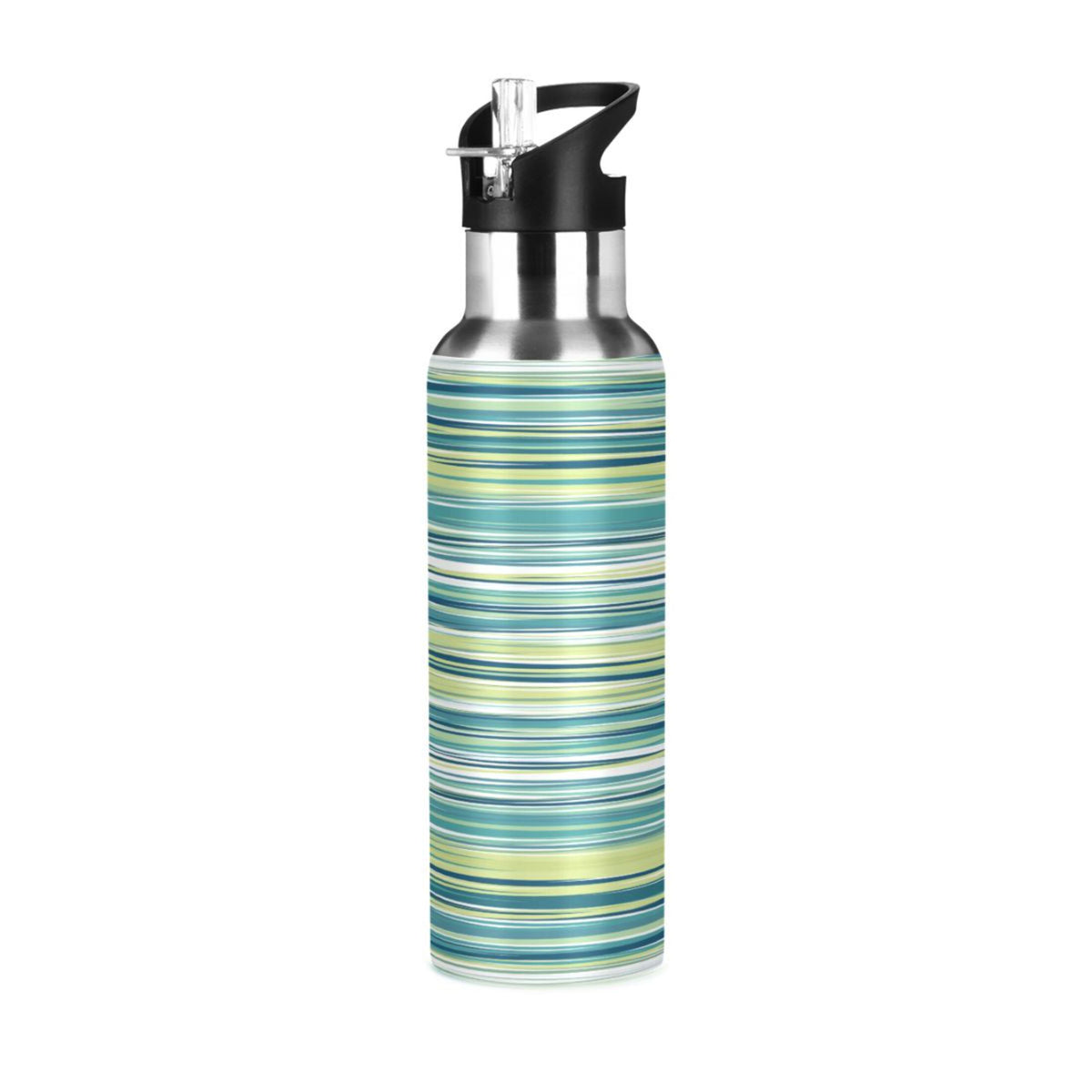 Green Stainless Steel Water Bottle with Straw Lid 20 OZ N758573