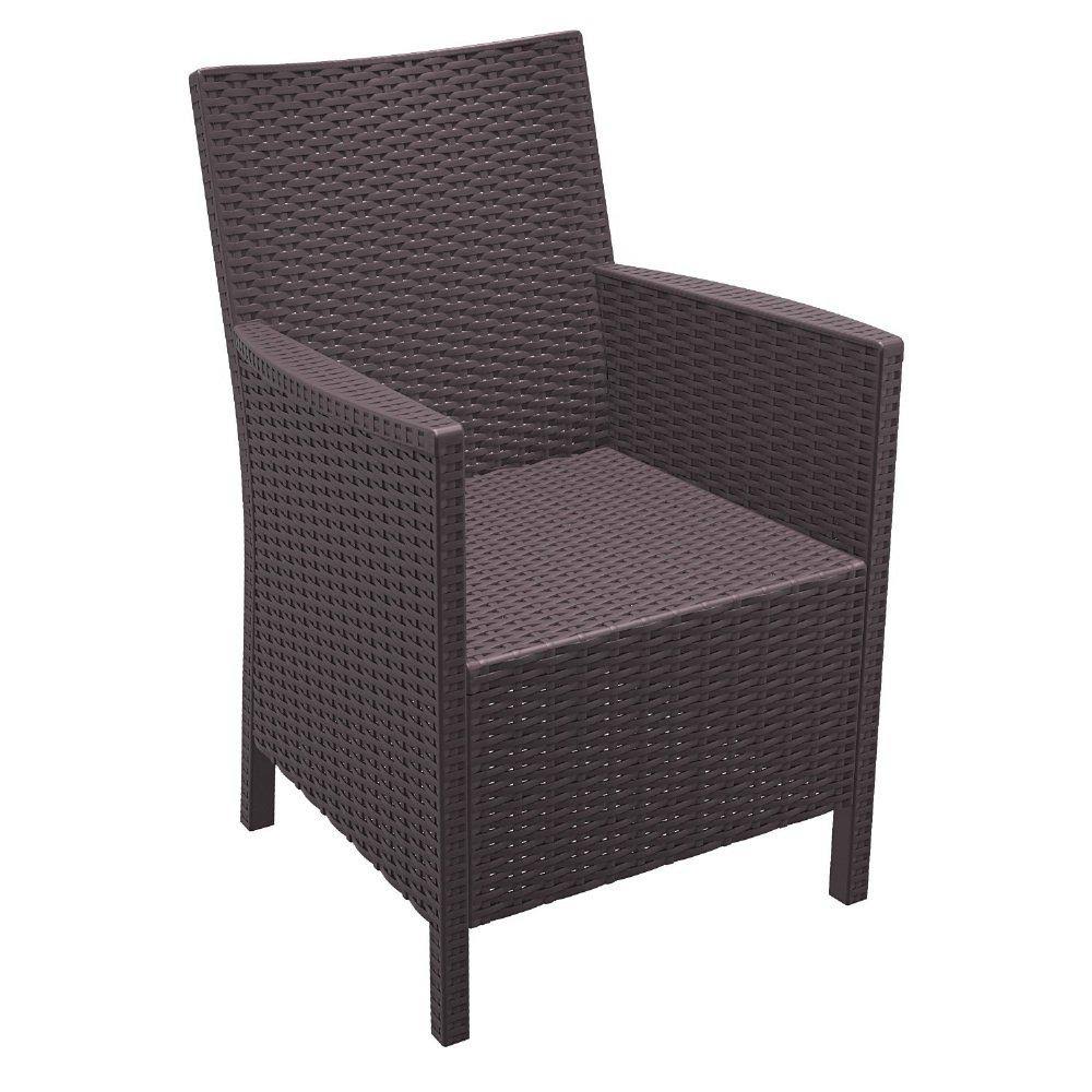 3 Piece Brown Wickerlook Casual Seating Set B4303