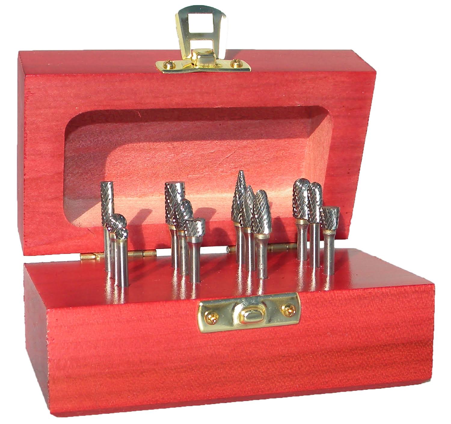 Carbide Bur Set, Double Cut, 1/4 D627634