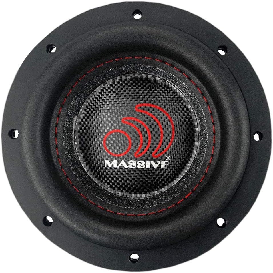 6 Inch Car Audio Subwoofer, 300 Watt RMS, Dual 4 Ohm, 2 Inch Voice Coil A3895