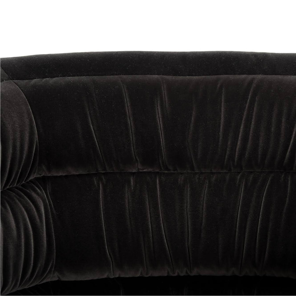 Almond Velvet Swivel Tub Chair E2634