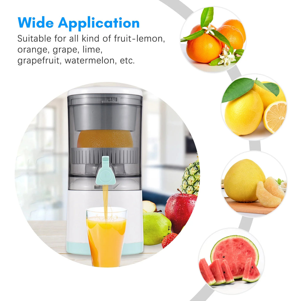 Electric Orange Juice Squeezer Portable Citrus Juicer USB Powered Detachable Washable F964
