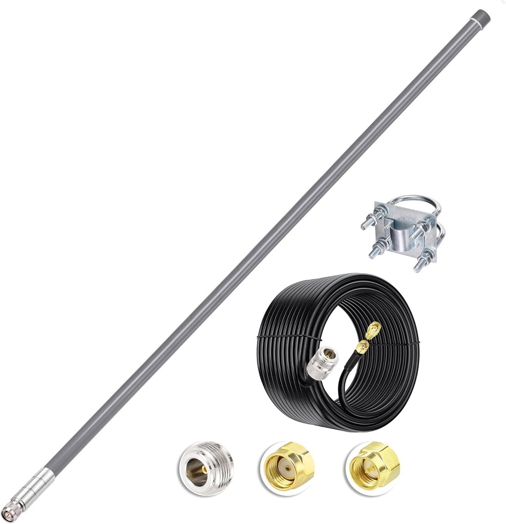 43.3inch 8dBi 915MHz Lora Antenna with 10ft Low Loss Cable A416