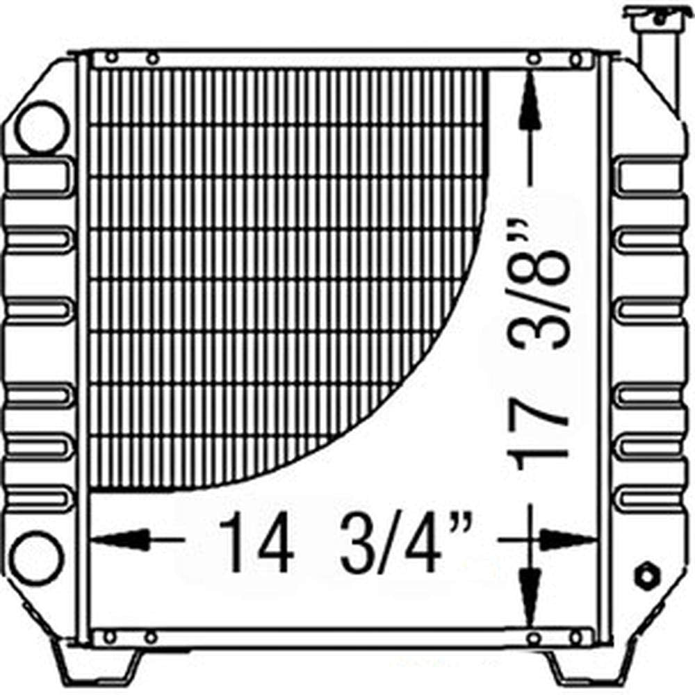 Compact Tractor Radiator M61645