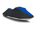 BLACK / BLUE HEAVY-DUTY 600 DENIER Jet Ski PWC Watercraft Cover C3696