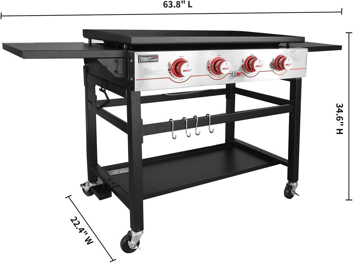 36-inch 4-Burner Propane Gas Grill Griddle Z344625