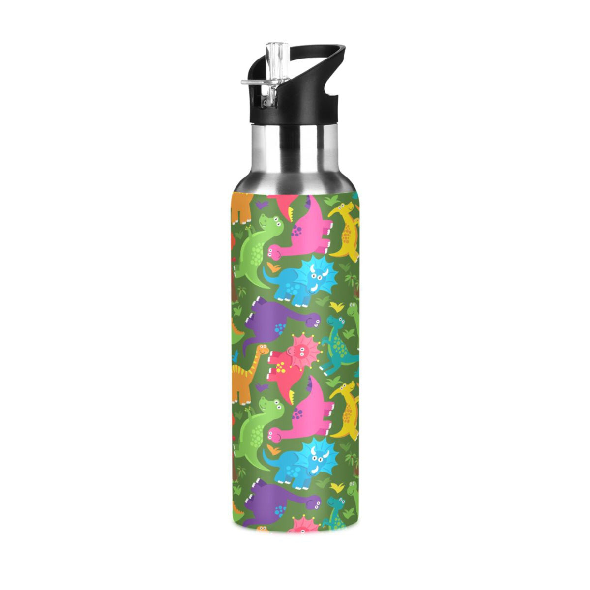 Stainless Steel Water Bottle with Straw Lid Vacuum Insulated 20 OZ D608