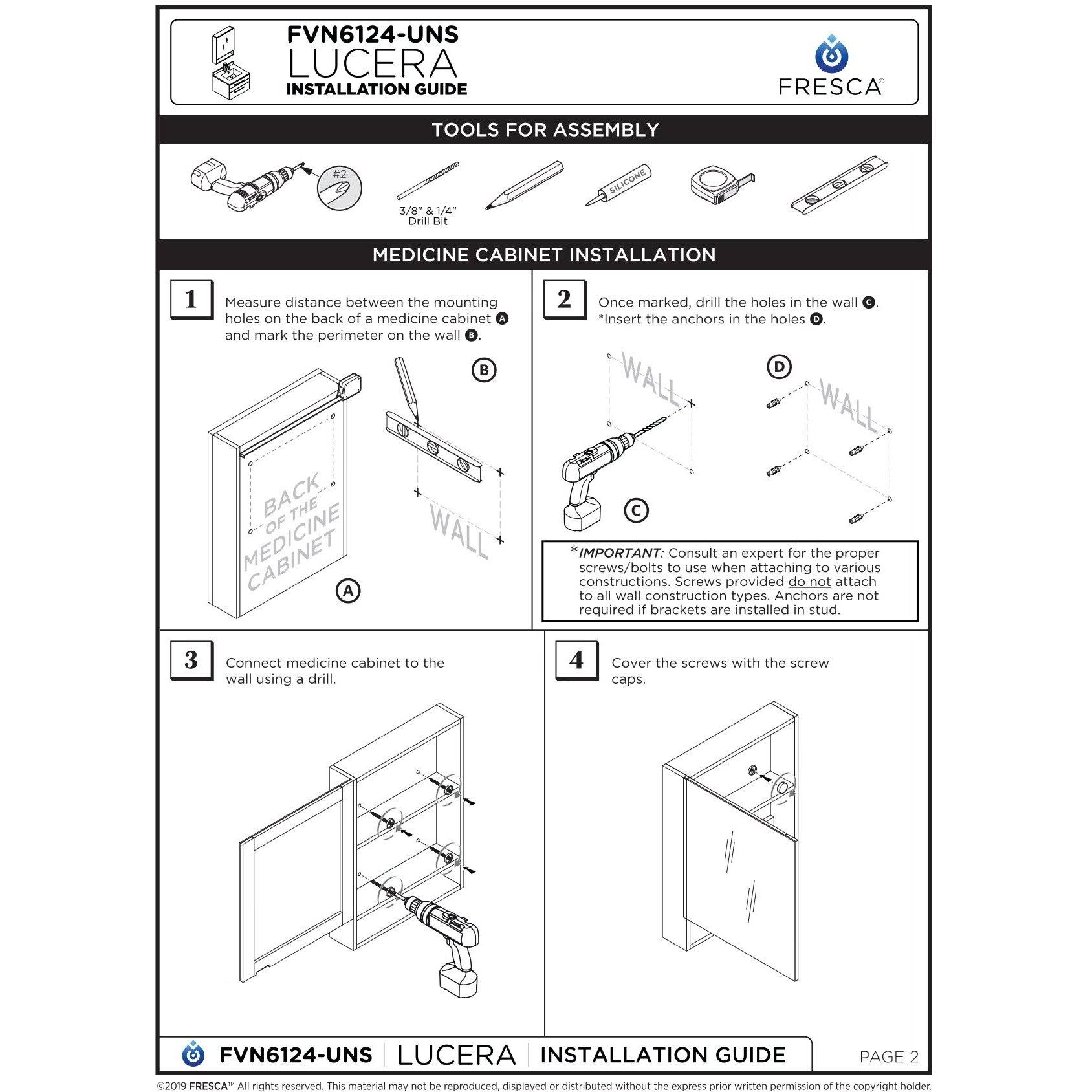 Espresso Wall Hung Undermount Bathroom Cabinet E8833