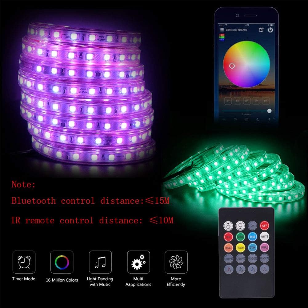 LED Strip Lights with 20Key IR Remote, 164ft/50m K8404