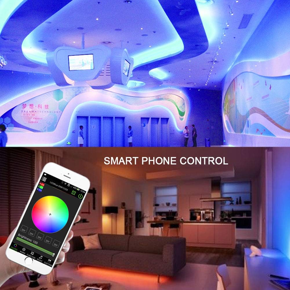 LED Strip Lights with 20Key IR Remote, 164ft/50m K8404