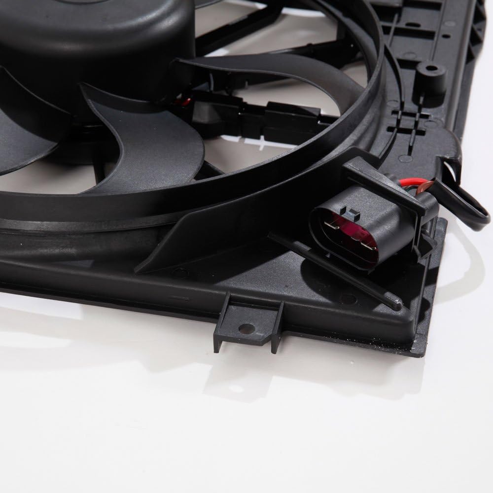 Engine Radiator Dual Fan Assembly Compatible with Volkswagen Audi 2.0L 1984CC F4181