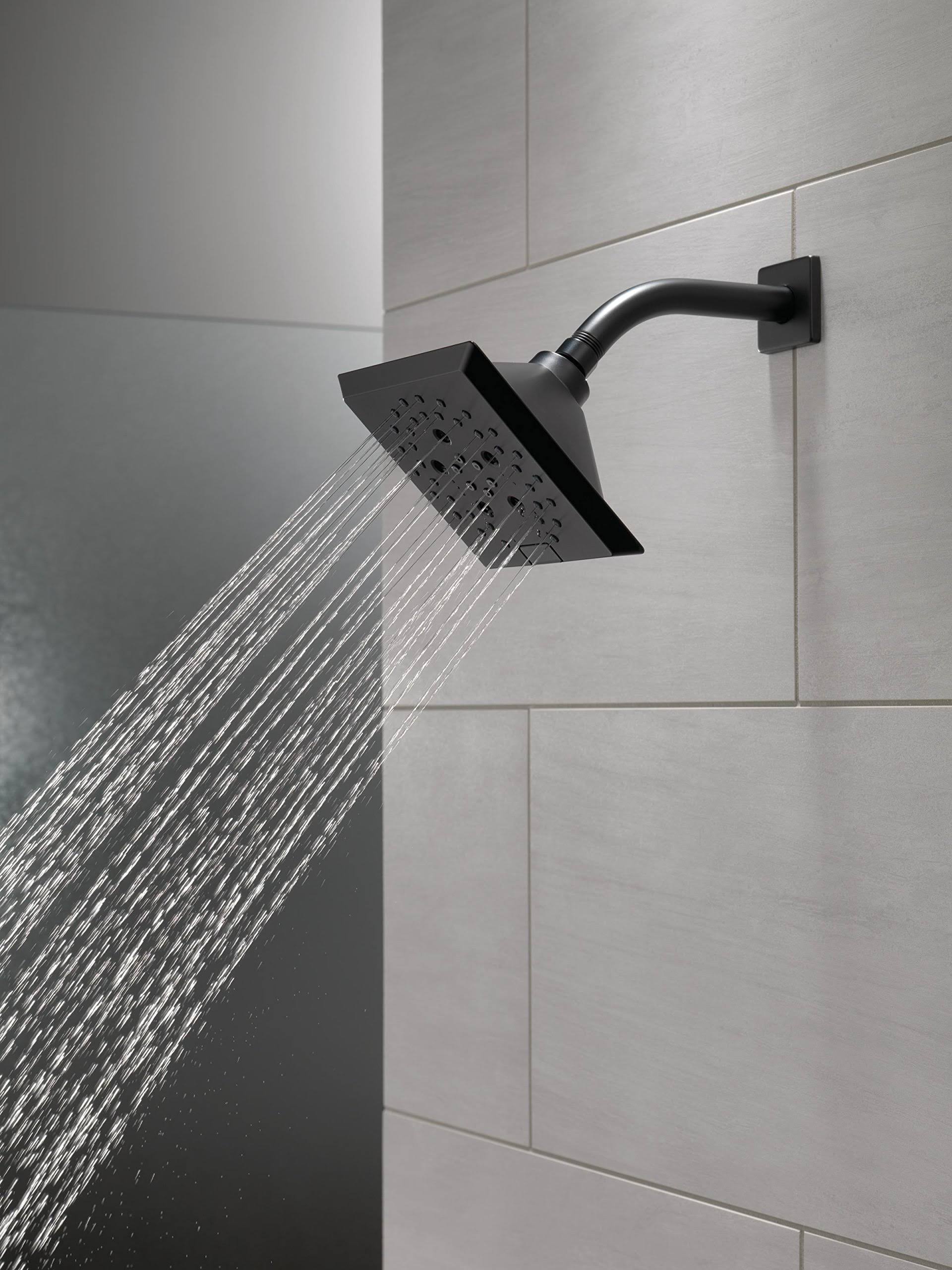 Matte Black 5-Setting Raincan Shower Head K300607