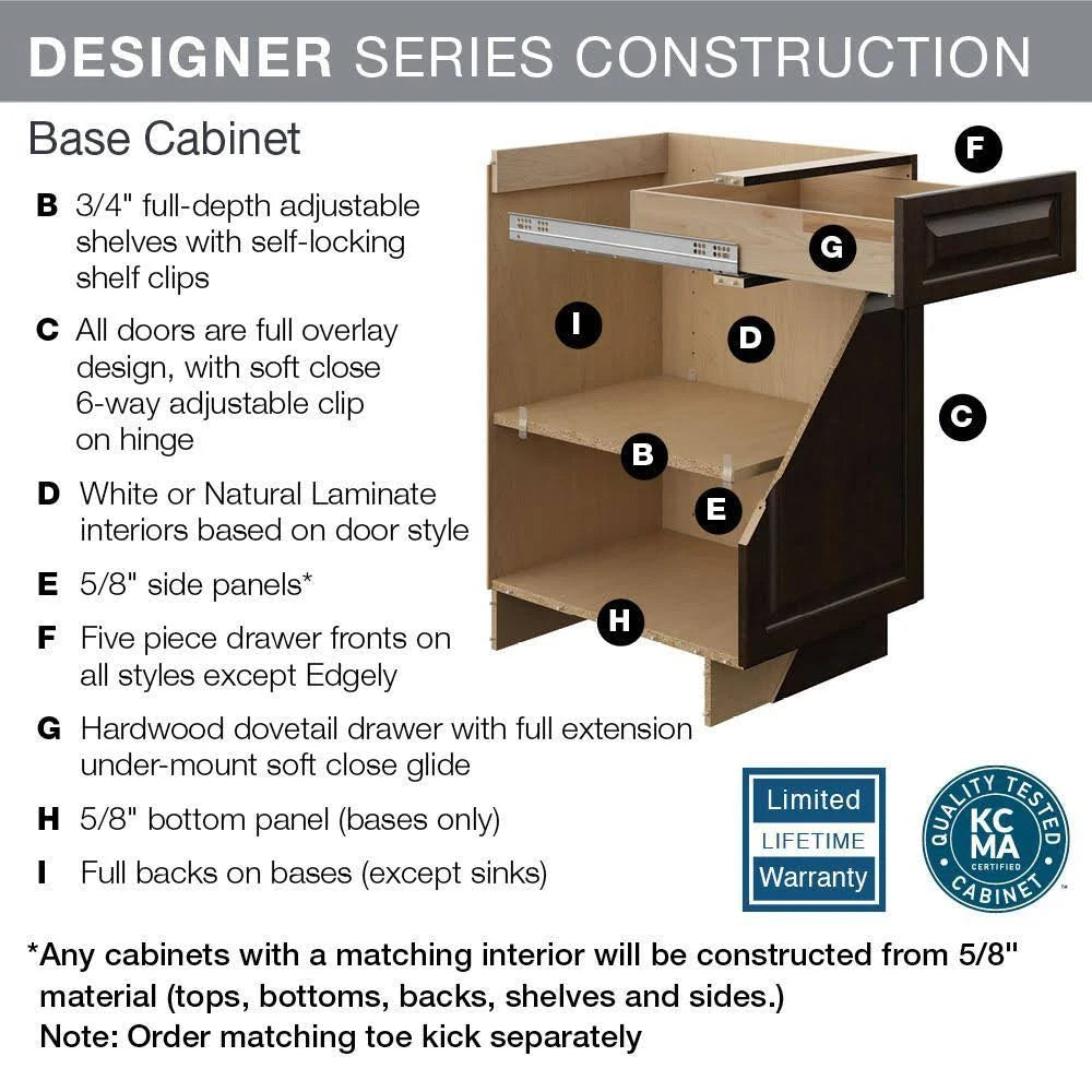 White Pots and Pans Drawer Base Kitchen Cabinet V49566