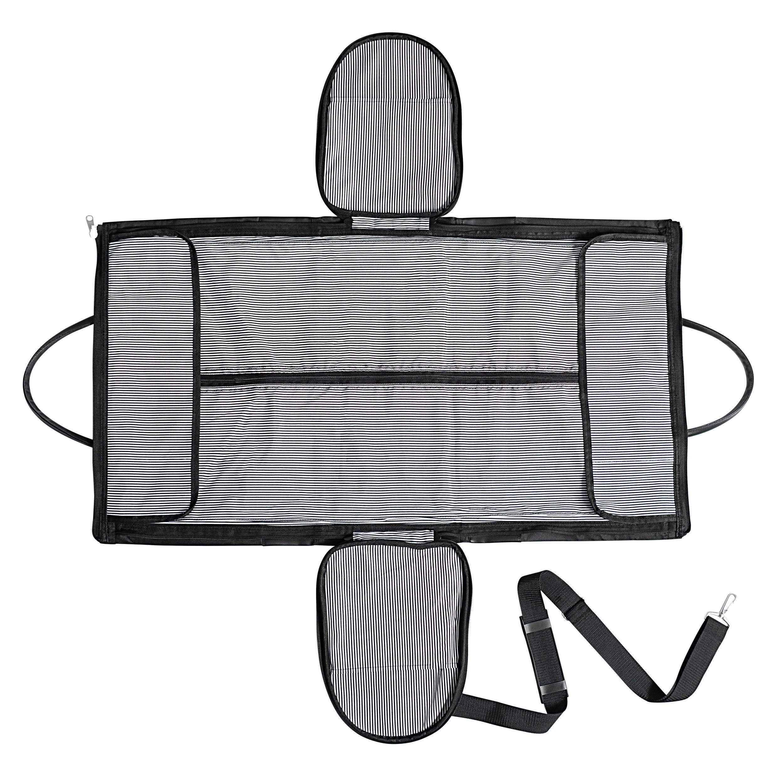 Black Microfiber Convertible Garment Bag M127074