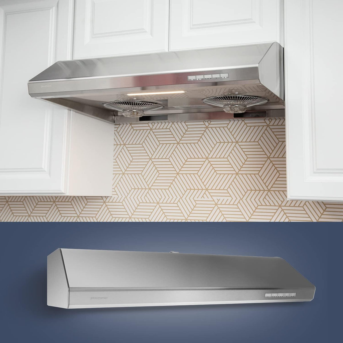 Under Cabinet Hood with SUS304 Deflector Board B342