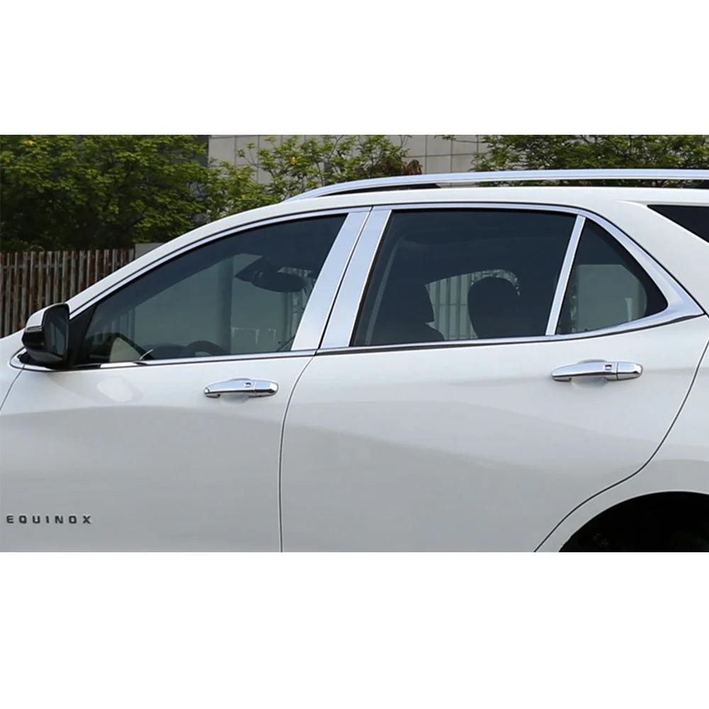 6pcs Chrome Stainless Steel Pillar Post Trims R56352