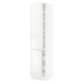 White High Cabinet with shelves, 2 Doors, 18x24x80 G670