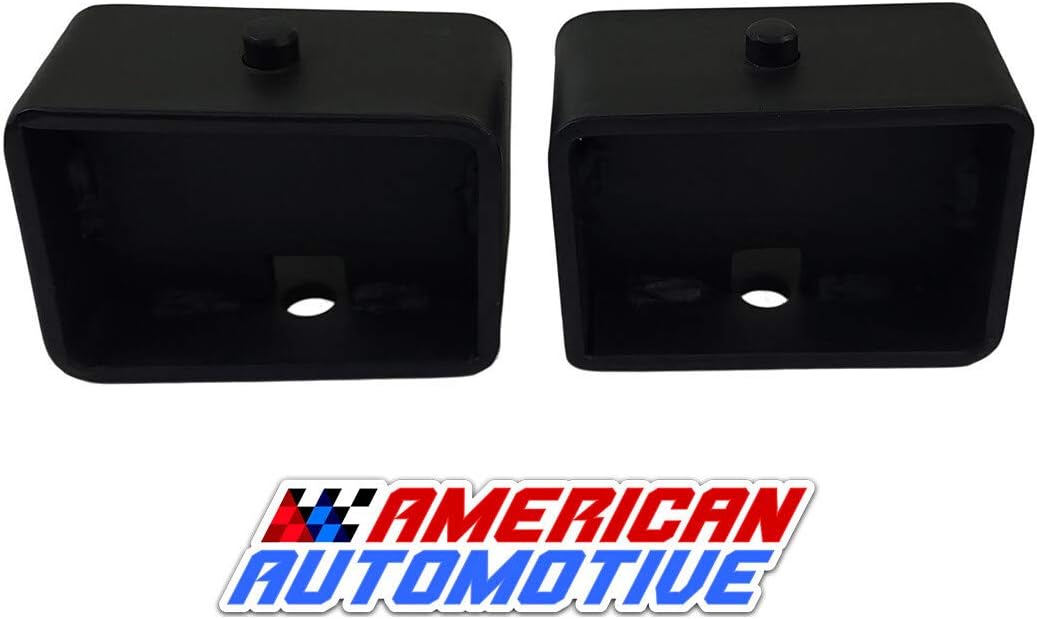 3" Rear Lift Steel Blocks with Extra Long U Bolts Pack of 2 L84339