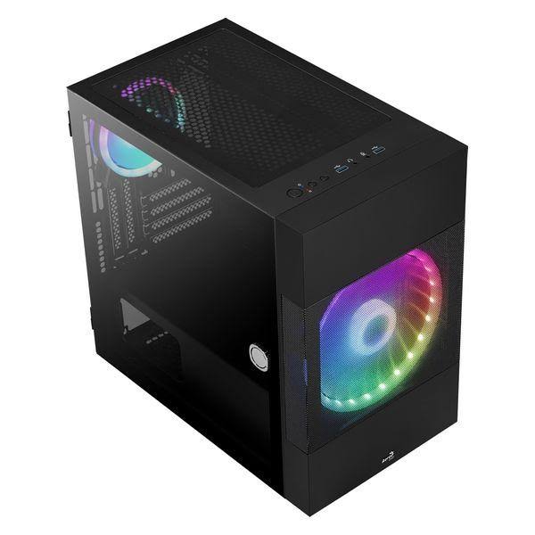 Black LED RGB Micro ATX Midtower Case Y7208