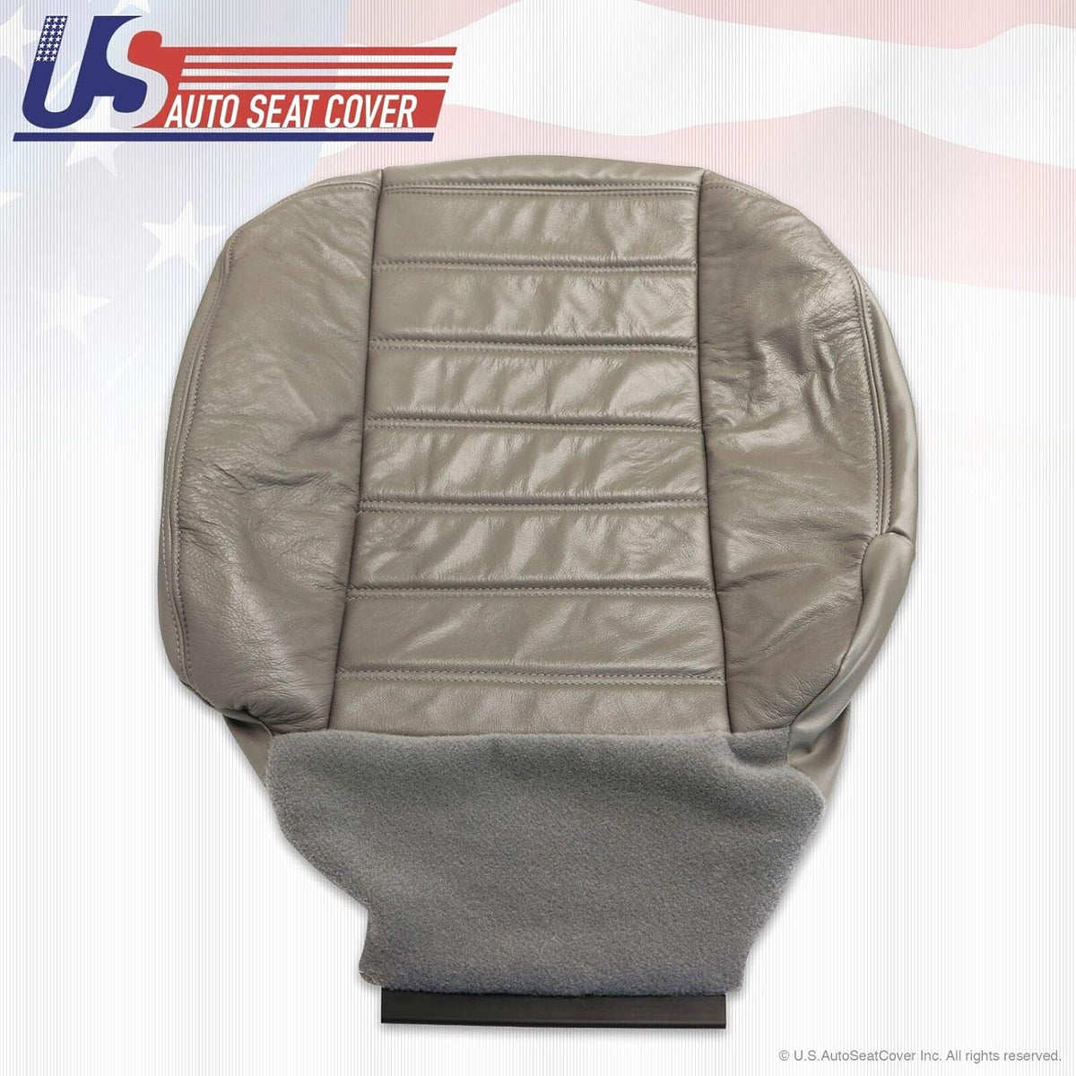 Gray Synthetic Leather Seat Cover Pack of 2 M6299
