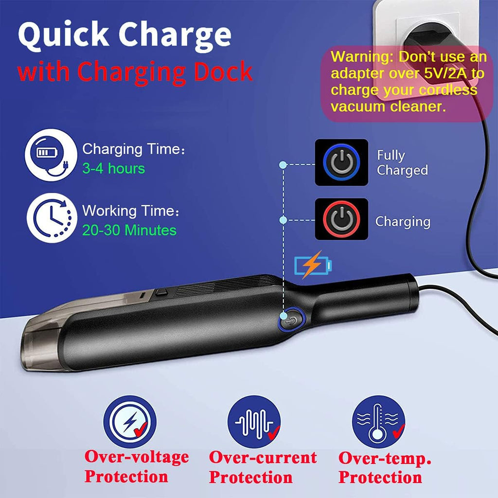 Cordless Rechargeable Mini Handheld Car Vacuum Cleaner F99941
