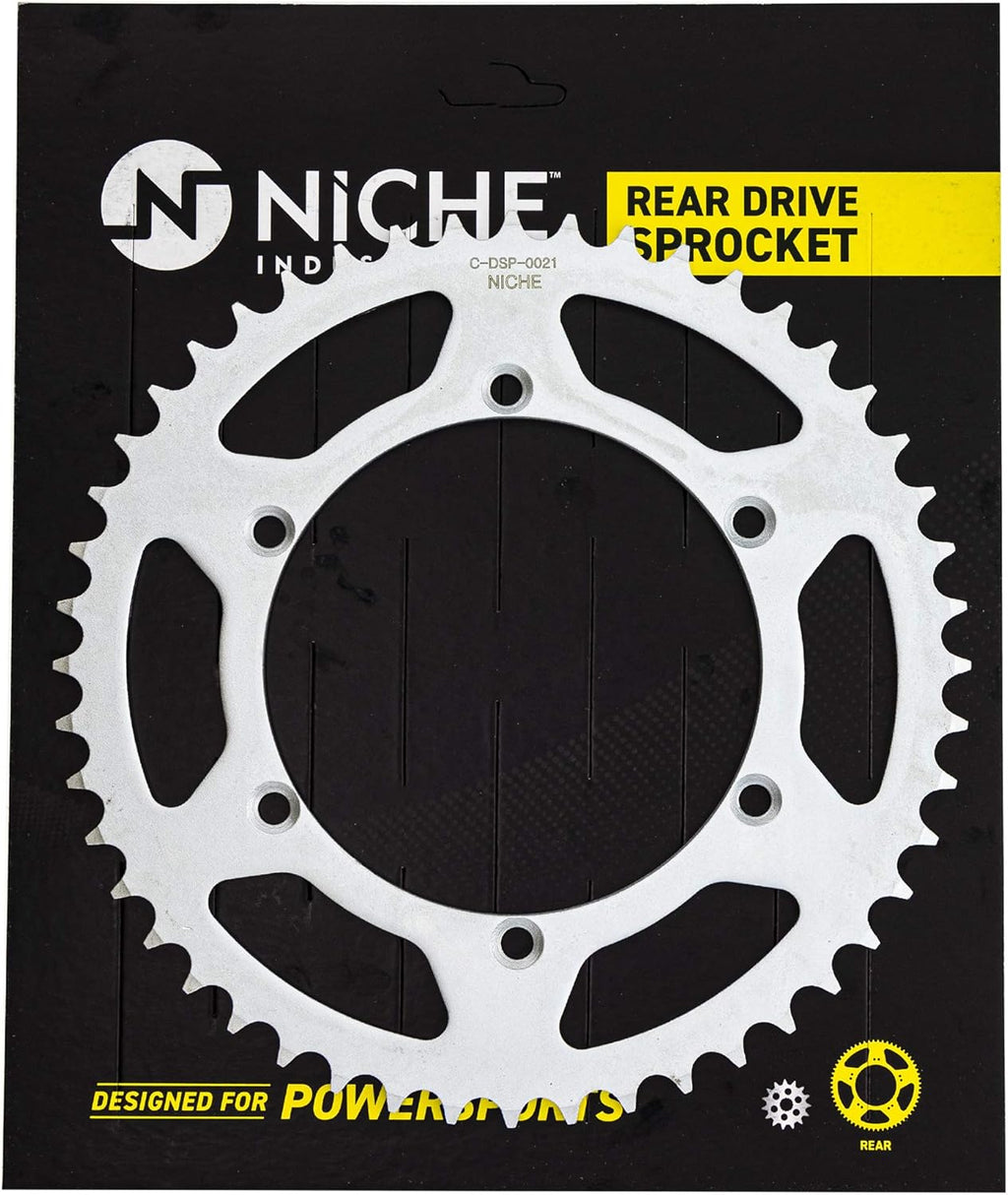 Drive Sprocket Chain Combo Front 13 Rear 48 Tooth 520NZ Standard 114 Links Pack of 2 C110