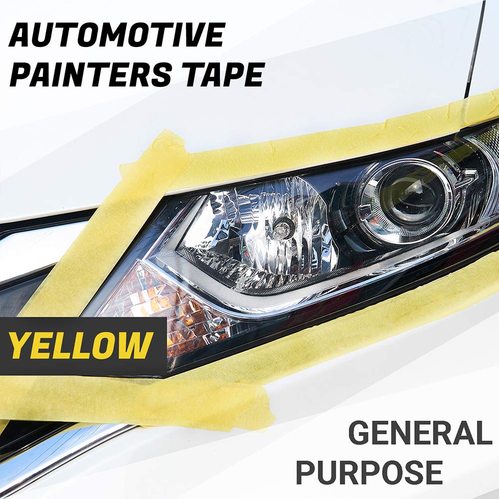 30-Pack Automotive Masking Tape Yellow 36mm x 55m P79327