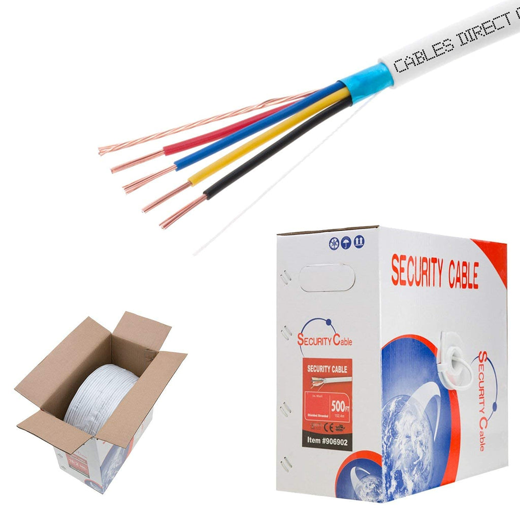 22/4 Shielded Stranded Conductor Alarm Control Cable 500ft Pack of 2 N26671