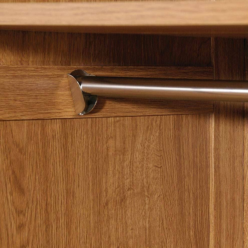 Medium Oak Brown Wardrobe Cabinet Storage Closet Organizer O6790