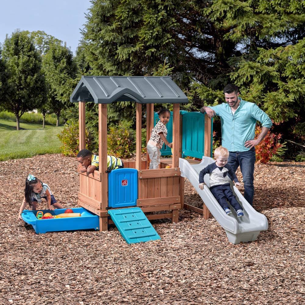 Woodland Adventure Playhouse with Slide H3711