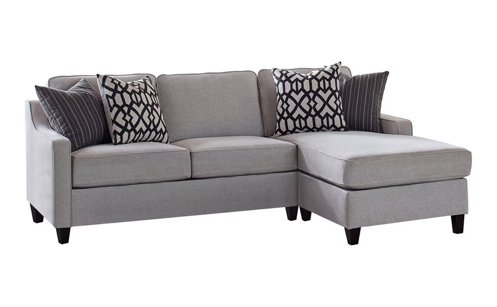 Gray Chenille Upholstered Sectional C148