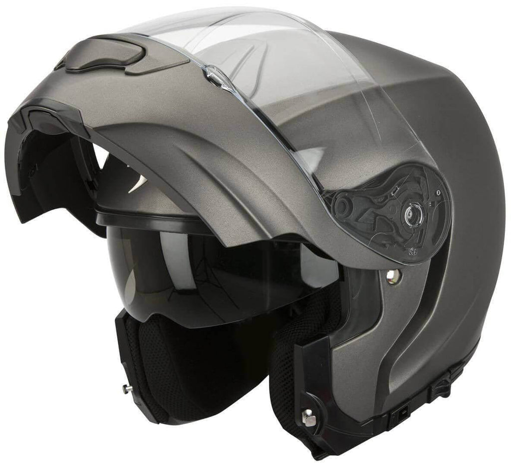 Matt Anthracite Motorcycle Helmet B607