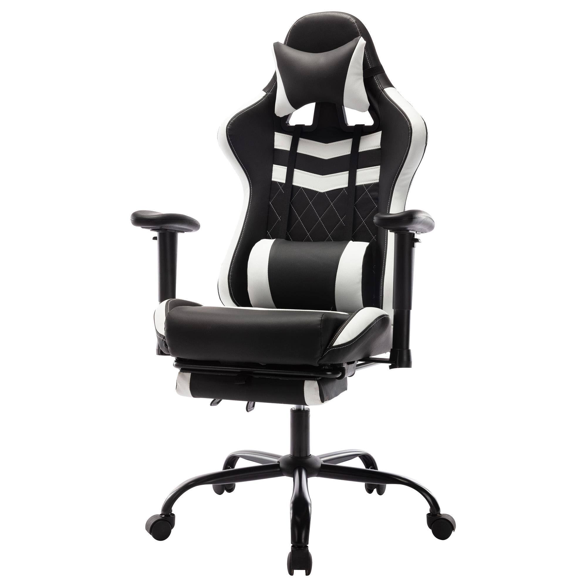 White and Black Gaming Chair B36508