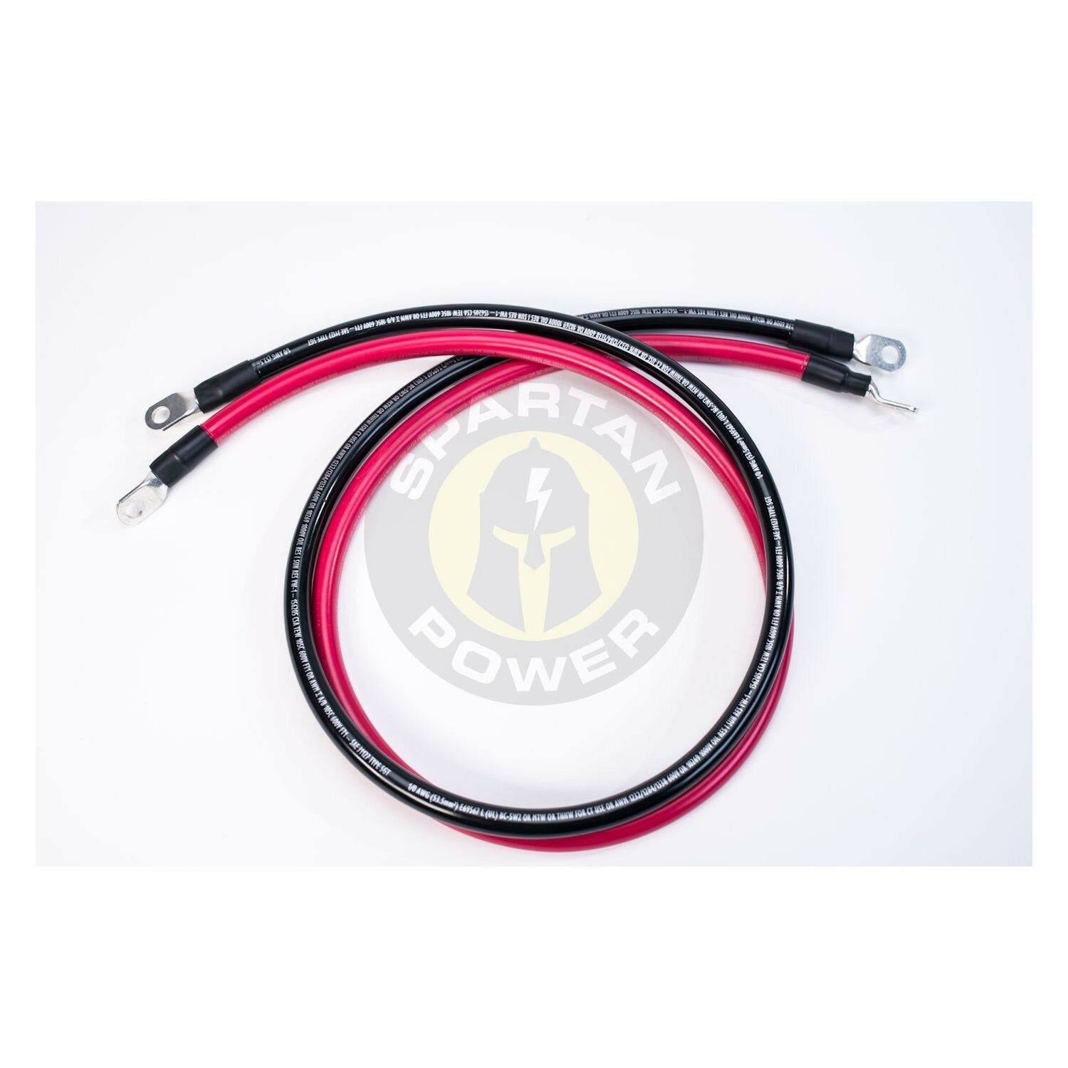 5 Foot 1/0 AWG 0 Gauge Battery Cable Set E339